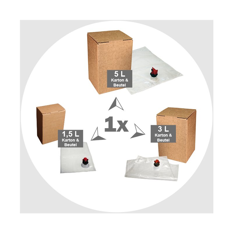 Tasting sets Bag-in-Box 1.5 + 3 + 5 litres