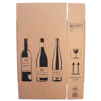 PREMIUM bottle cartons | 3 bottles 0,75 - 1 l | 305x108x368 mm