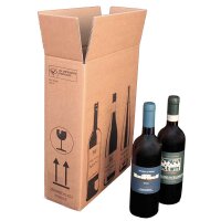 PREMIUM bottle cartons | 3 bottles 0,75 - 1 l | 305x108x368 mm