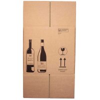 PREMIUM Flaschenkartons | 4 Flaschen 0,75 - 1 L | 212x204x368 mm