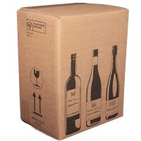 PREMIUM bottle cartons | 6 bottles 0,75 - 1 l | 305x212x36 mm