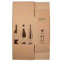 PREMIUM bottle cartons | 6 bottles 0,75 - 1 l | 305x212x36 mm