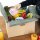 Folding boxes with fleece inlay | 360x200x210 mm | 15 litres