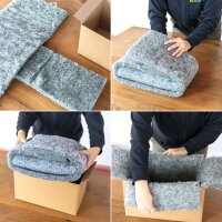 Folding boxes with fleece inlay | 400x300x250 mm | 30 litres