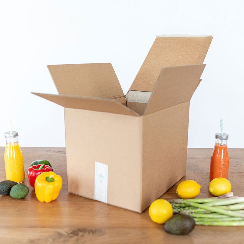 Folding cartons with 20 mm cellulose inlay | 307 x 227 x 230 mm | 15 liters