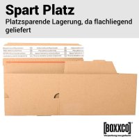 Automatic bottom cartons with tear open perforation 230x160x50 mm