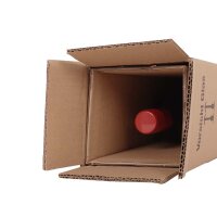 BOXXwell bottleshipping cartons | 1 bottle 0,75 - 1 l | 112x112x380 mm