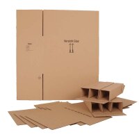 BOXXwell bottleshipping cartons | 18 bottles 0,75 - 1 l | 610x285x380 mm